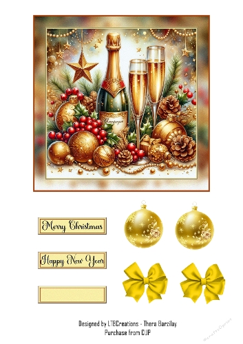 Merry Christmas Topper 02