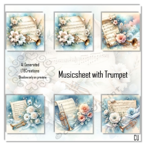 Musicsheet with Trumpet