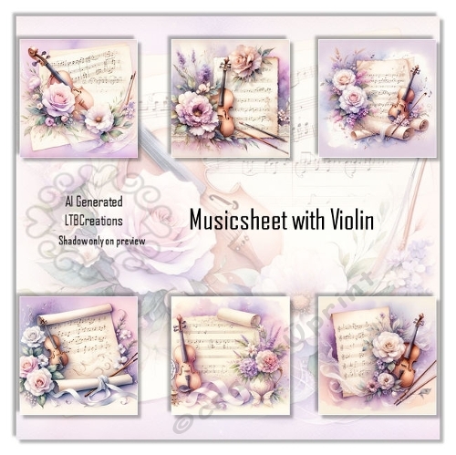 Musicsheet with Violin
