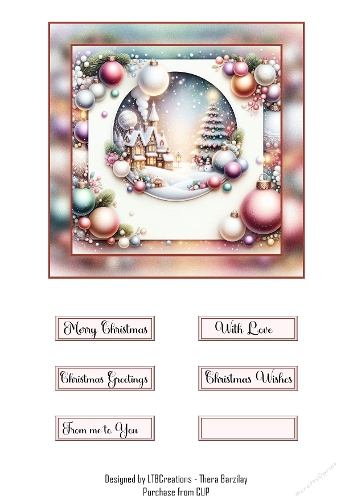 Whimsical Christmas Village01 Topper