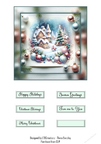 Whimsical Christmas Village03 Topper