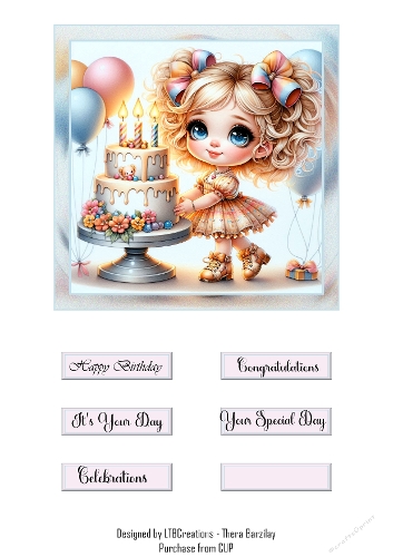 Birthday Girl 02 Topper