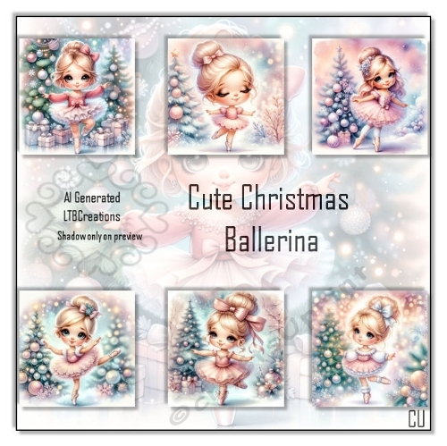 Cute Christmas Ballerina
