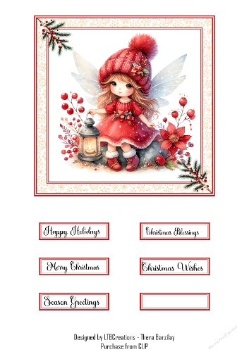 Christmas Fairy01 Topper