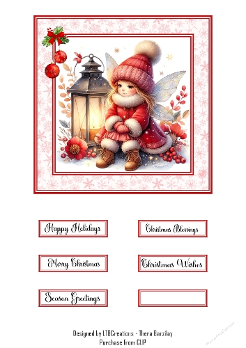 Christmas Fairy02 Topper