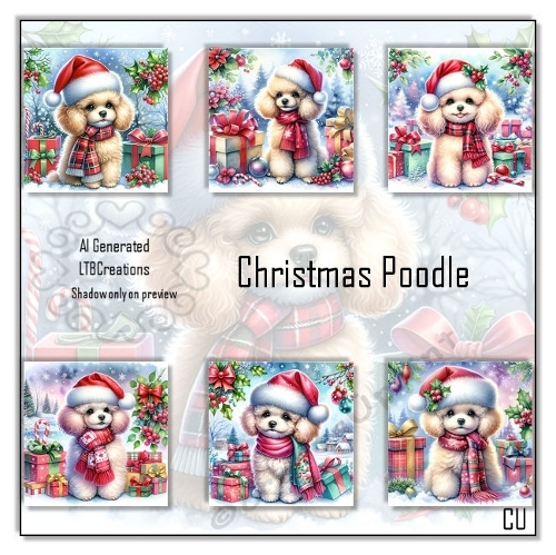 Christmas Poodle