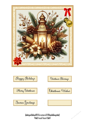Christmas Lantern 01 topper