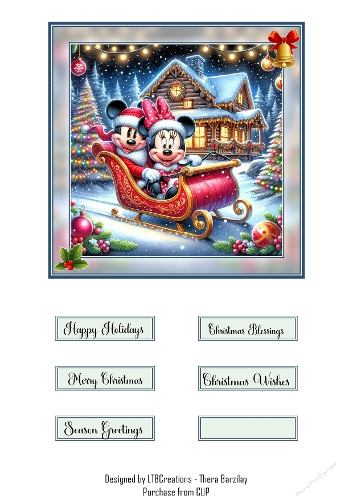 Christmas in Disney Style01 Topper