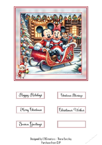Christmas in Disney Style02 Topper