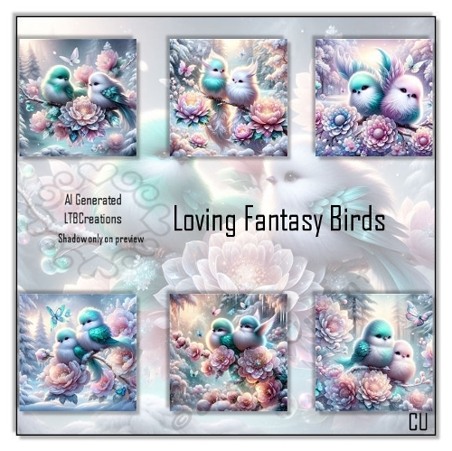 Loving fantasy birds