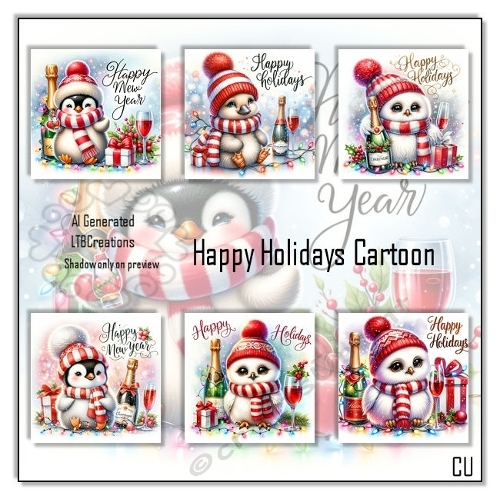 Happy Holidays Cartoon