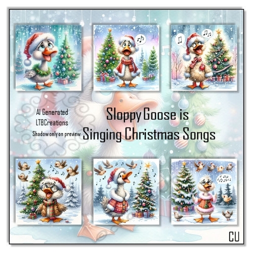 Sloppy Goose is singing Christmassongs