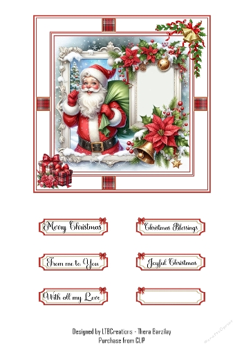 Santas Christmas Wish 04 Topper