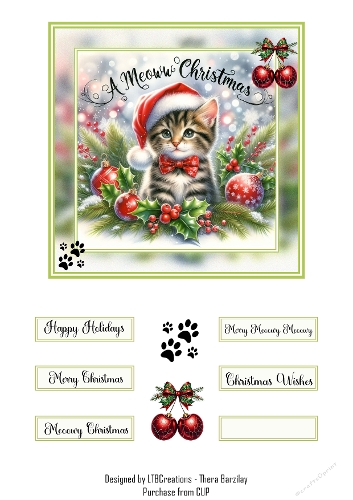 Meoow Christmas 02 Topper
