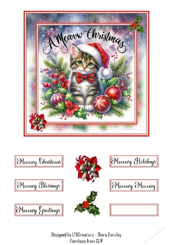 Meoow Christmas 03 Topper