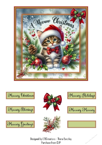 Meoow Christmas 04 Topper