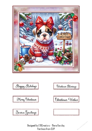 Cute Christmas Wishes02 Topper