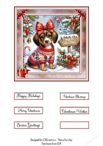 Cute Christmas Wishes04 Topper