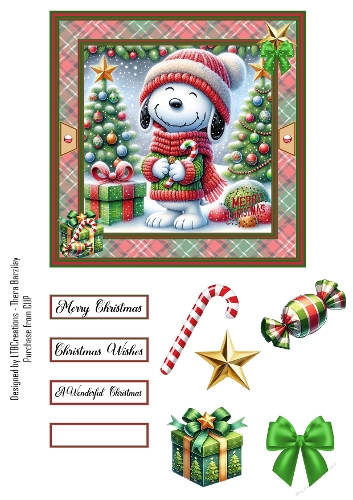 Christmas Wishes Cartoon01 Topper