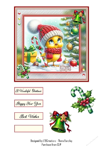 Christmas Wishes Cartoon04 Topper
