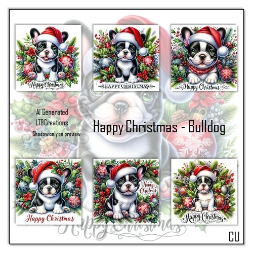 Happy Christmas Bulldog