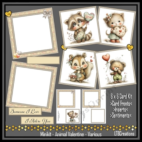 Minikit Animal Valentine- Various