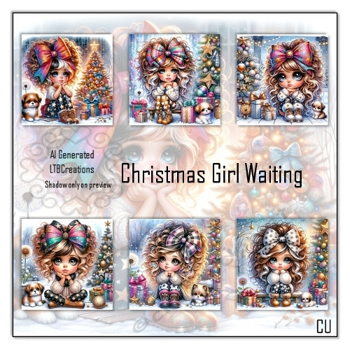 Christmas Girl Waiting