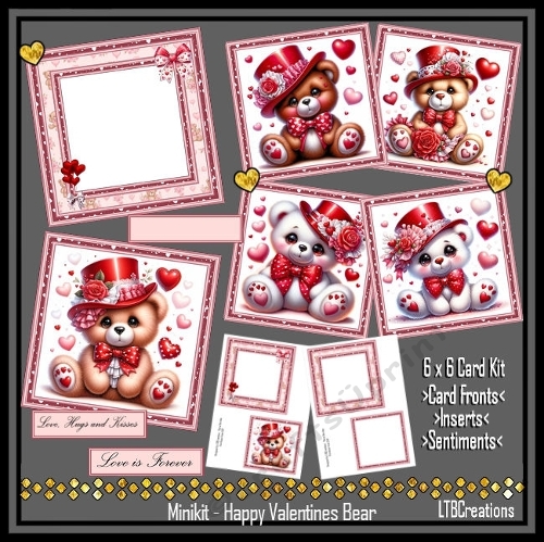 Minikit Happy Valentines Bears