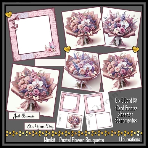 Minikit Pastel Flower Bouquette