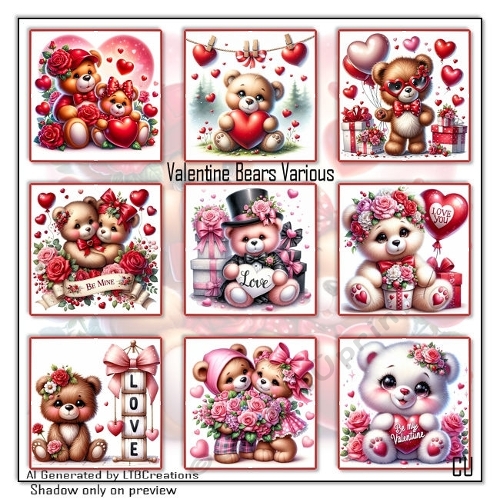 Valentine Bears Various