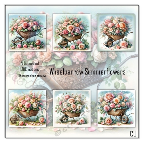 Wheelbarrow SummerFlowers
