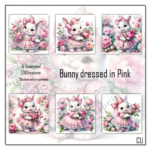 Bunny Dressed in Pink