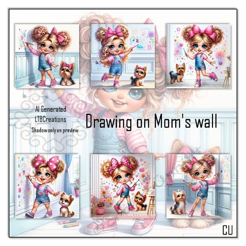 Drawing on Moms Wall