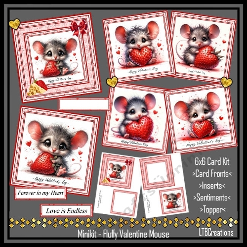 Minikit - Fluffy Valentine Mouse