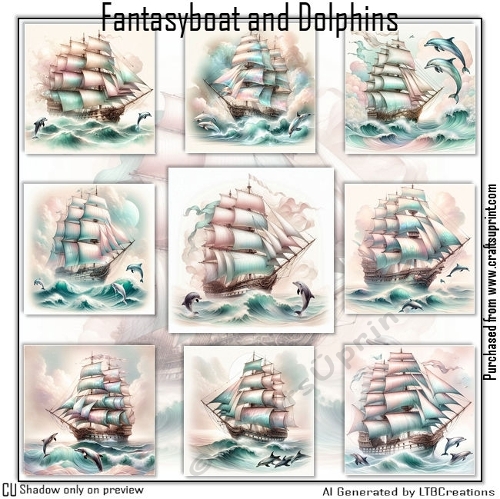 Fantasyboat and Dolphins