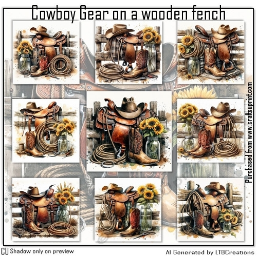 Cowboy Gear on a wooden Fench