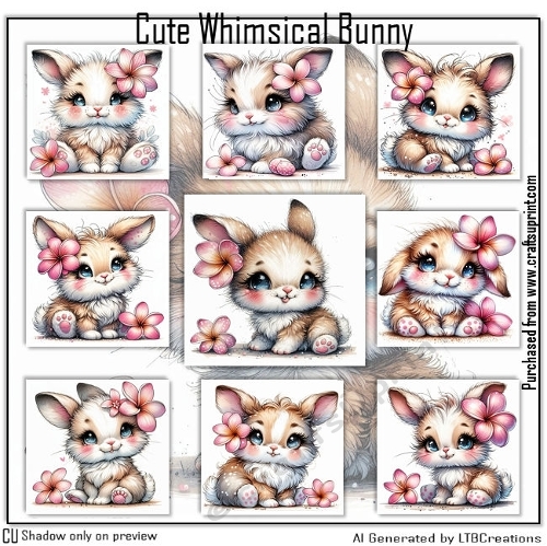 Cute Whimsical Bunny