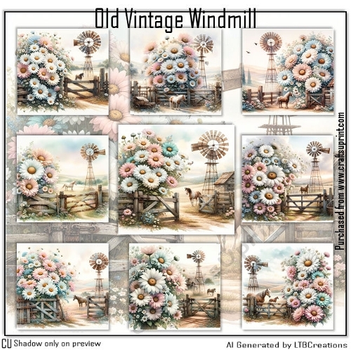 Old Vintage Windmill