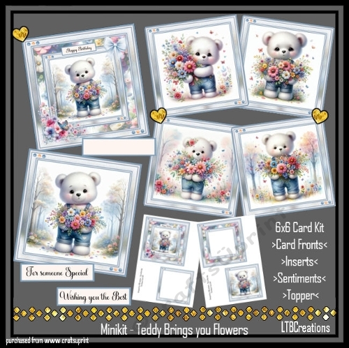 Minikit Teddy brings you Flowers