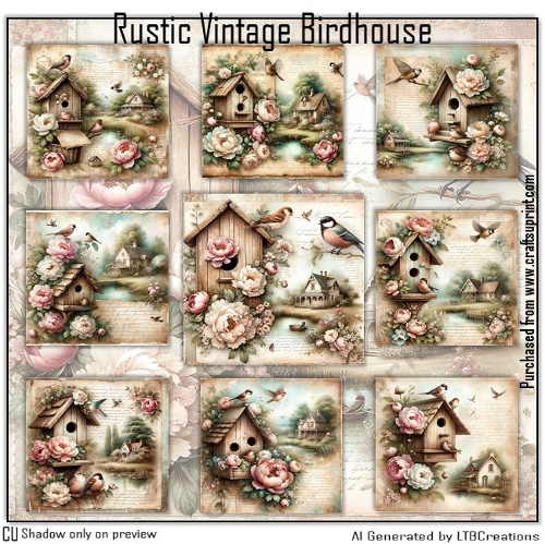Rustic Vintage Birdhouse