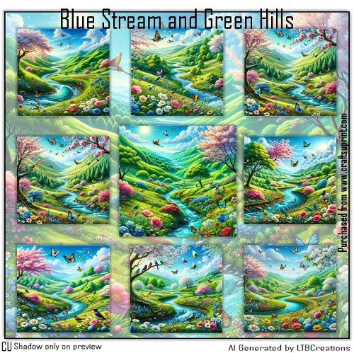 Blue Stream and Green Hills