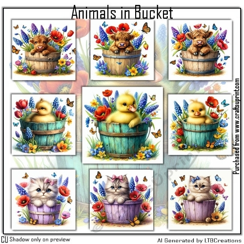 Animals in Bucket