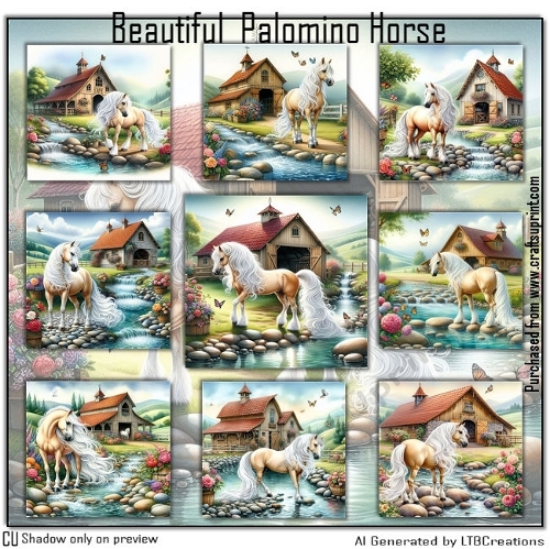 Beautiful Palomino Horse
