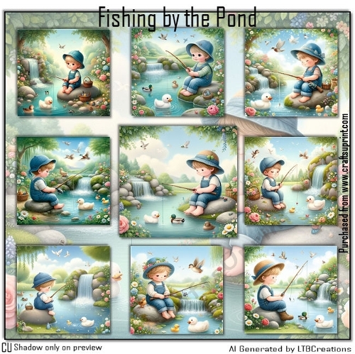 Fishing by the Pond