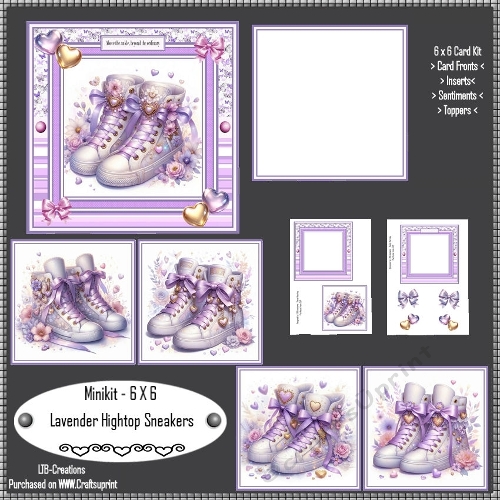 Minikit Lavender Hightop Sneakers