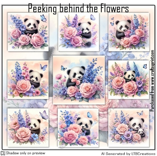 Peeking behind the Flowers