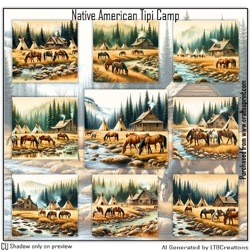 Native American Tipi Camp