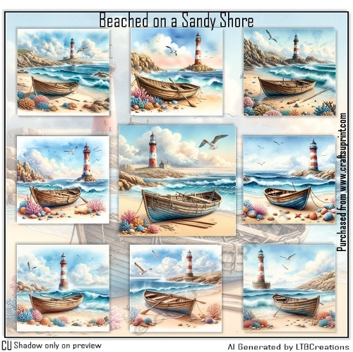 Beached on a Sandy Shore