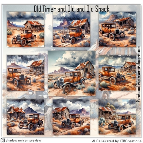 Oldtimer and Old Shack