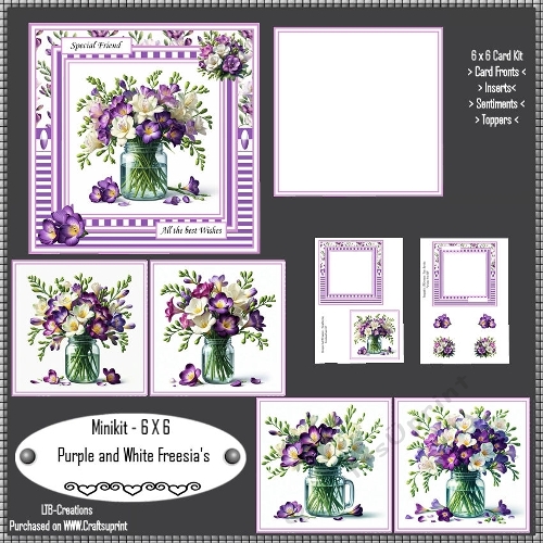 Minikit Purple and White Freesias